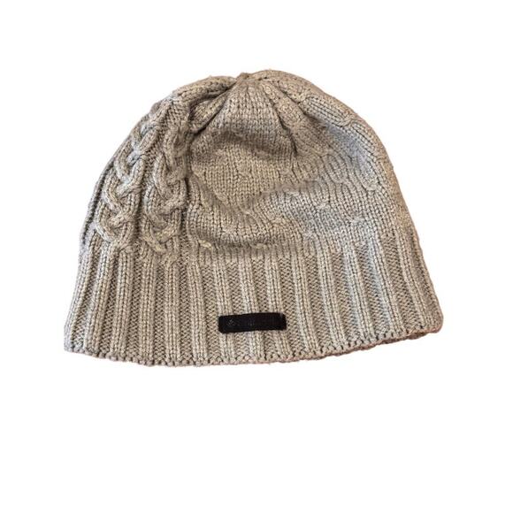 Columbia Grey Cable Knit Beanie One Size - Picture 1 of 7